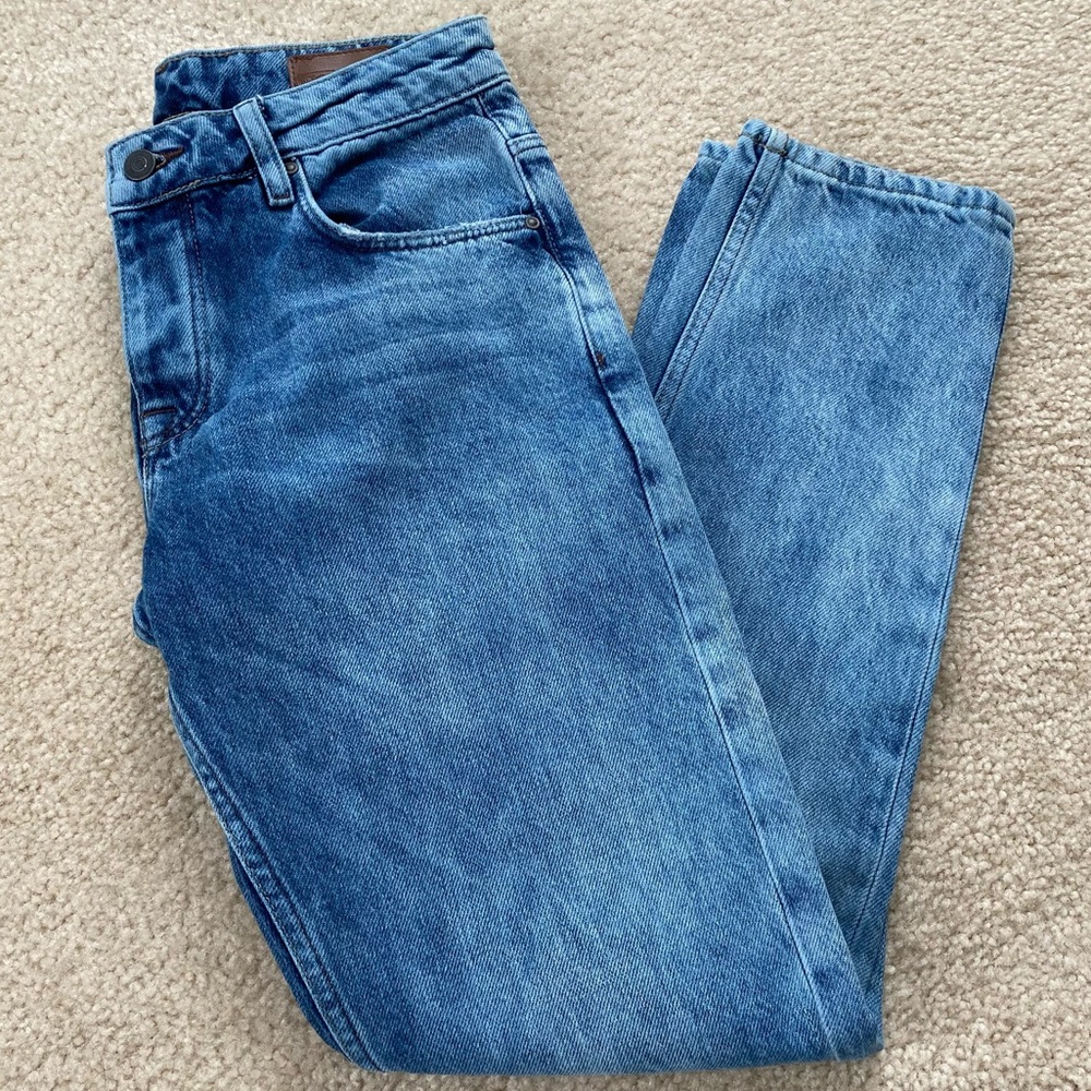 ASOS Distressed Jeans With Button Fly